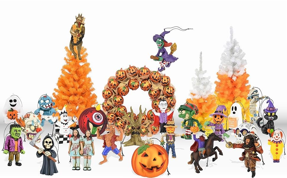 Halloween decorations decor ornament ornaments and trees