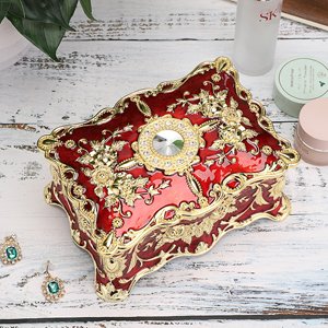 Vintage Rectangular Jewelry Box 