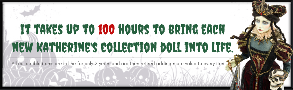 halloween witch handmade statue figurine collectible hand crafted holiday decor katherines dolls