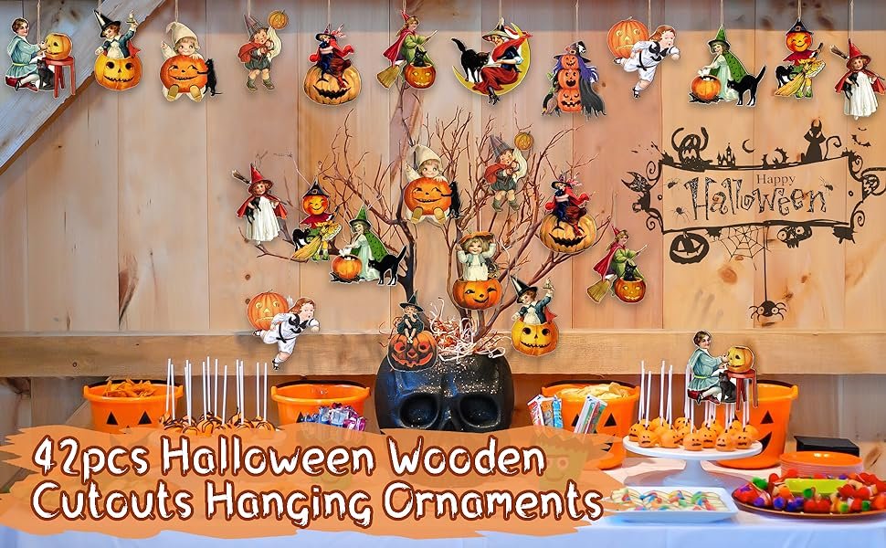 vintage Halloween decorations