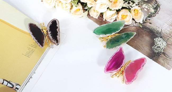 Butterfly Statues Crystal Animal Figurines for Home Ornament Decor