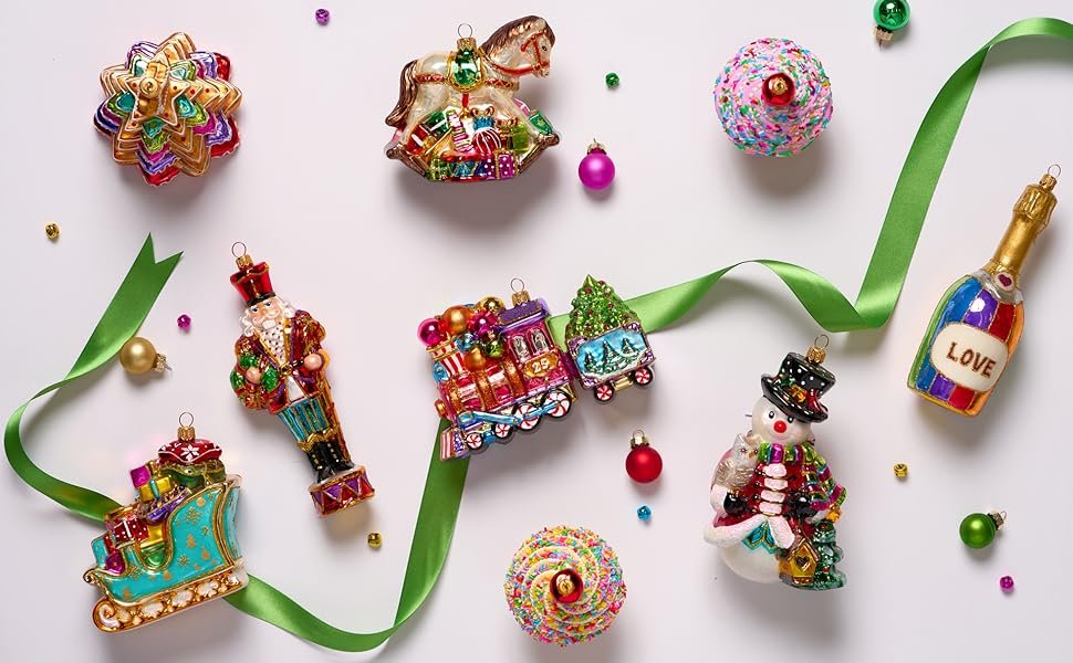 Miss Christmas European blown glass ornaments