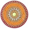Goodsright Decor Floor Home Decoration for Festival Diwali Acrylic Traditional Handmade Inerior Decoration Wall Decoration Sticker Wedding D??cor Party Gift Gifting Small Rangoli Size: 7" - Diya Shape