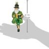 Goodsright Decor Old World Christmas Irish Santa Glass Blown Ornament for Christmas Tree