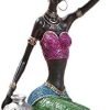 Goodsright Decor Sculptures Statues Decor Ethnic Style Interior Decoration Resin Crafts Creative Home Office Gifts Beauty Ornaments???A