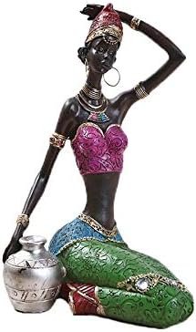 Goodsright Decor Sculptures Statues Decor Ethnic Style Interior Decoration Resin Crafts Creative Home Office Gifts Beauty Ornaments???A