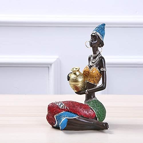 Goodsright Decor Sculptures Statues Decor Ethnic Style Interior Decoration Resin Crafts Creative Home Office Gifts Beauty Ornaments???A
