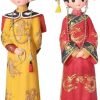 Goodsright Decor Palace Ethnic Classical Blessing Crafts 2-Pack/Valentine's Day Ornament 7.5 inches/Chinese Gift/Hand-Painted, Home Decoration/Mother's Day/Graduation Season Gift (a)