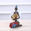 Goodsright Decor Sculptures Statues Decor Ethnic Style Interior Decoration Resin Crafts Creative Home Office Gifts Beauty Ornaments???A