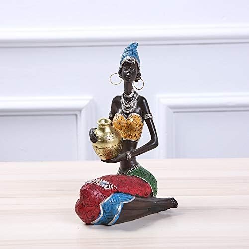 Goodsright Decor Sculptures Statues Decor Ethnic Style Interior Decoration Resin Crafts Creative Home Office Gifts Beauty Ornaments???A