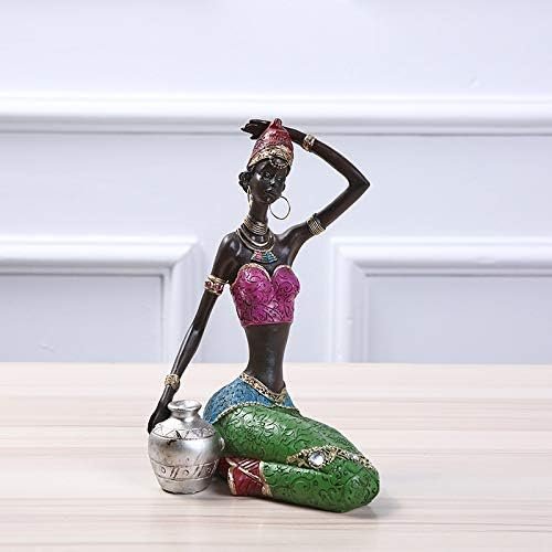 Goodsright Decor Sculptures Statues Decor Ethnic Style Interior Decoration Resin Crafts Creative Home Office Gifts Beauty Ornaments???A