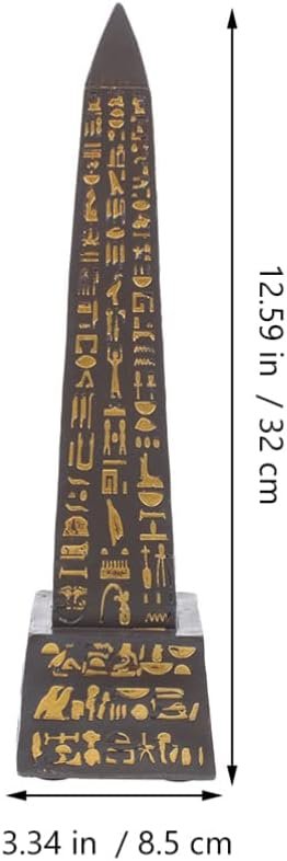 Goodsright Decor Egyptian Obelisk Resin Obelisk Model Obelisk Miniature House Ornaments Landmark Ornament Miniature Obelisk Statue Egypt Obelisk Figurine Aquarium Obelisk Gift Glass Office