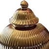 Goodsright Decor Ceramic Flower Vases Temple Jar Storage Box Ginger Jar Decorative Flower Jar for Centerpiece Bedroom Living Room Kitchen Housewarming Gifts, S