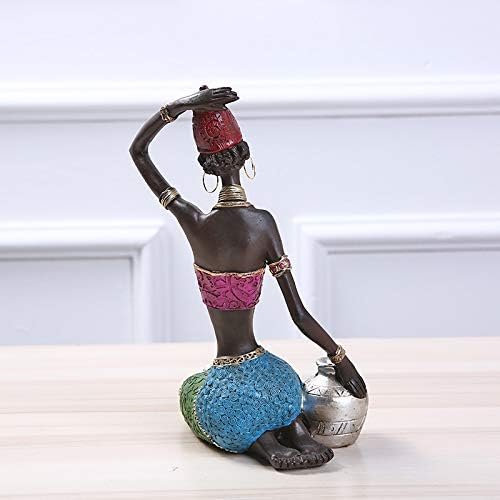 Goodsright Decor Sculptures Statues Decor Ethnic Style Interior Decoration Resin Crafts Creative Home Office Gifts Beauty Ornaments???A