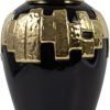 Goodsright Decor Modern Ginger Jars, vases with lids, Storage Jars for Home Decor, Gilded Decorative Ginger Jars (White, Small)