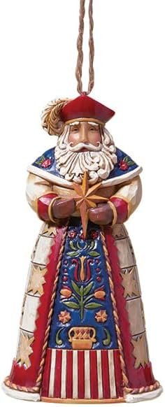 Goodsright Decor Russian Santa Stone Resin Hanging Ornament, 4.75??