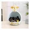 Goodsright Decor Decorative Bowl for Keys Entryway, Home Living Room Candy Bowl, Creative Cow Resin Figurine, Storage Box,White