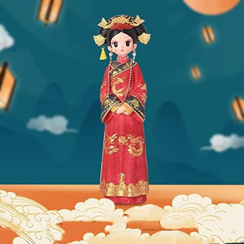 Goodsright Decor Palace Ethnic Classical Blessing Crafts 2-Pack/Valentine's Day Ornament 7.5 inches/Chinese Gift/Hand-Painted, Home Decoration/Mother's Day/Graduation Season Gift (a)