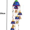 Goodsright Decor Bells Decorative Hanging Wind Chimes for Indoor and Outdoor Hanging for Home/Office/Hall Decoration Wedding/Event/Party/Haldi/Anniversary/Theme/Birthday Party/Celebration (Pack of 2) Blue