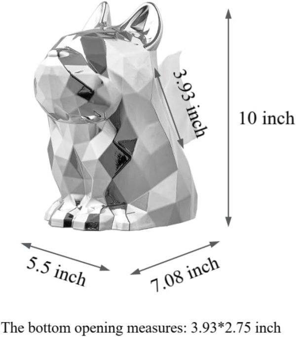 Goodsright Decor Creative French Bulldog Tissue Holder, Living Room, entryway, TV Stand, Coffee Table, Dining Table Tissue Box, Eyeglasses Holder, Fashionable and Cool Decorative Ornaments