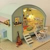 Goodsright Decor 3D Puzzles DIY Miniature Dollhouse Kit for Adults Kids Wood Craft Furniture LED Music Box Light Time Travel Series
