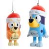 Goodsright Decor Kurt Adler Bluey and Bingo Ornaments, 2 Assorted