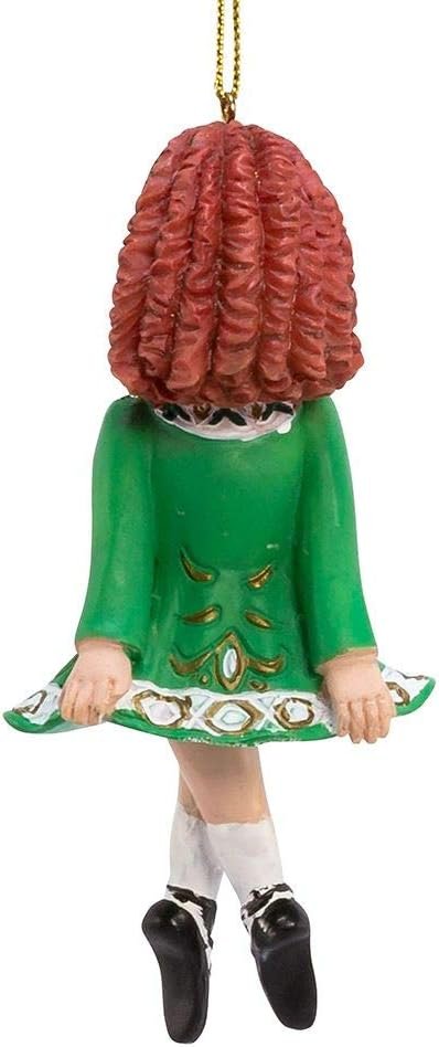 Goodsright Decor Adler Irish Dancer Ornament, 4.5-inches, Resin, Green