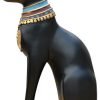 Goodsright Decor 2Pcs/Pack Ancient Egypt Kitty Egyptian Bastet Cat Resin Crafts Statue Ornaments Cute Novelty Cat Resin Home Office Bar Decoration Collectible Bastet Sculpture