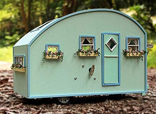 Goodsright Decor 3D Puzzles DIY Miniature Dollhouse Kit for Adults Kids Wood Craft Furniture LED Music Box Light Time Travel Series