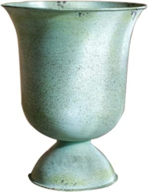 Goodsright Decor Artificial Flower Decoration Flower Vase Large Iron Goblet Vase Storage Basket for Creative Decoration Vintage Flower Pot Balcony Unique Garden Sculpture