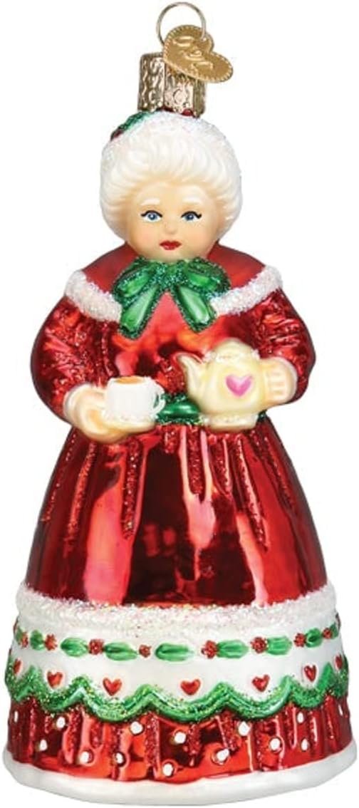 Goodsright Decor Old World Christmas Irish Santa Glass Blown Ornament for Christmas Tree