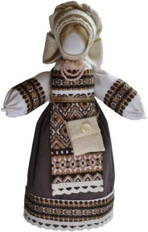 Goodsright Decor Exclusive Vintage Collectible Ukrainian Motanka Figurine Slavic Design Handmade Made in Ukraine 7.5"