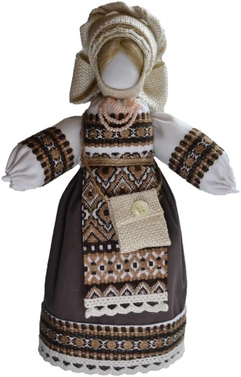 Goodsright Decor Exclusive Vintage Collectible Ukrainian Motanka Figurine Slavic Design Handmade Made in Ukraine 7.5"