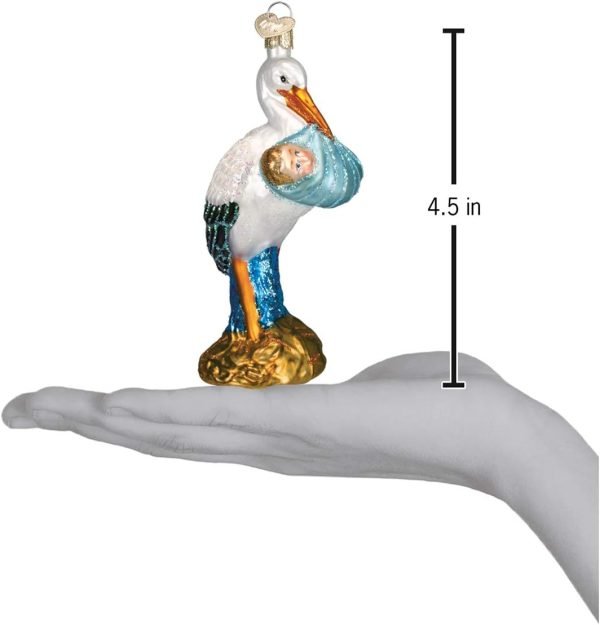 Goodsright Decor Old World Christmas Ornaments Boy Bundle of Joy Glass Blown Ornaments for Christmas Tree