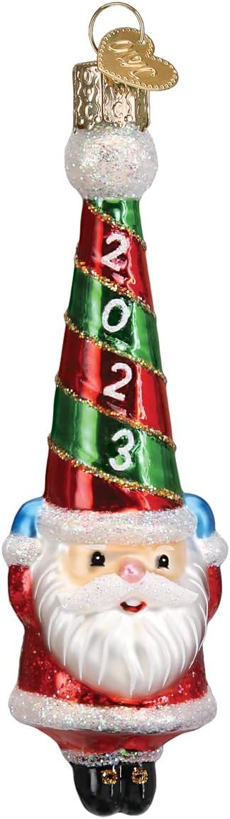 Goodsright Decor Old World Christmas Irish Santa Glass Blown Ornament for Christmas Tree