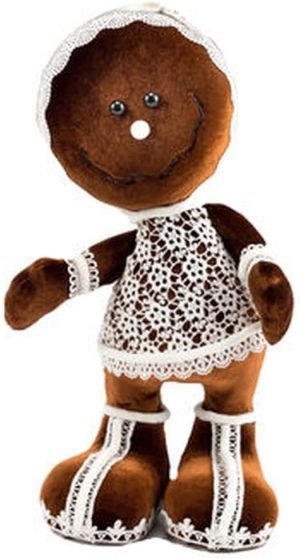 Goodsright Decor Gingerbread Village 16" Gingerbread Lace Girl Figurine