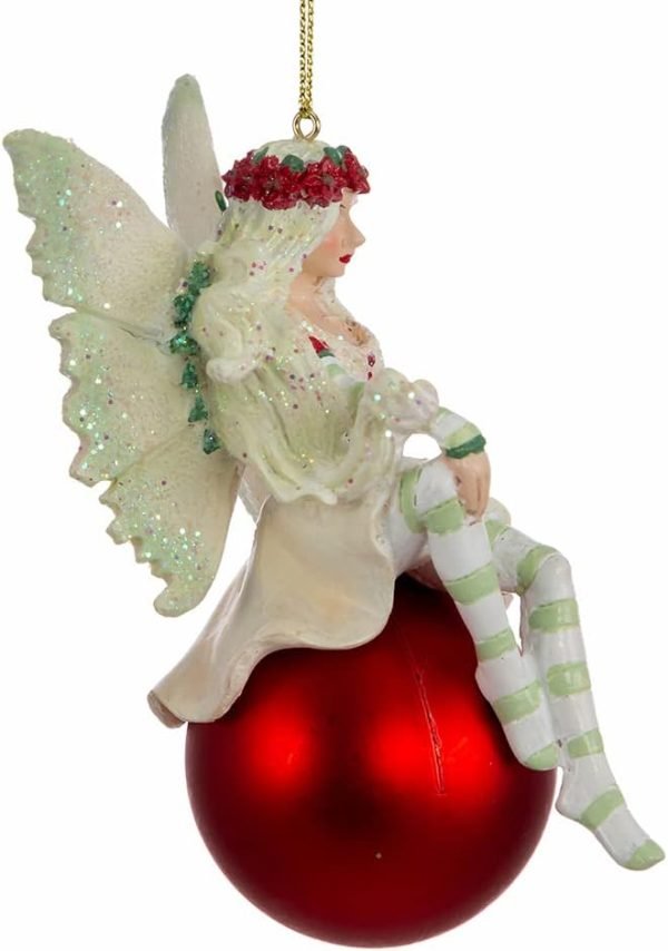 Goodsright Decor Kurt S. Adler Amy Brown Christmas Fairy Ornament, 4.75-Inch, Multi-Color