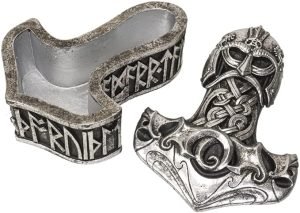 Goodsright Decor Thor's Hammer Trinket Silver Storage Decorative