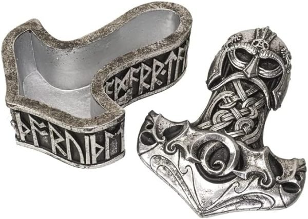 Goodsright Decor Thor's Hammer Trinket Silver Storage Decorative