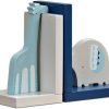 Goodsright Decor Bookend Ornaments Wooden Cartoon Elephant Bookends For Kid's Room & Nursery Room Decor Decorative Creative Boy Girl Room Bookcase Board Desktop Storage Book Holder For Students