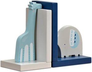 Goodsright Decor Bookend Ornaments Wooden Cartoon Elephant Bookends For Kid's Room & Nursery Room Decor Decorative Creative Boy Girl Room Bookcase Board Desktop Storage Book Holder For Students