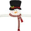 Goodsright Decor Christmas Tree Topper Snowman Top Hugger for Xmas Tree Holiday Decorations Winter Wonderland Decoration New Year Decorations Ornament with Hat Shawl and Poseable Arms