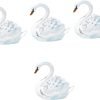 Goodsright Decor 5pcs Jewelry Box Jewelry Organizer for Jewelry Case Jewelry Organizer Small Swan Shaped Trinket Boxes Desktop Swan Decor Swan Shaped Jewelry Holder Swan Shaped Ring Holder