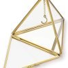 Goodsright Decor Jewelry Ring Display Holder - Glass Ring Holder Geometric Glass Ring Jewelry Box Wedding Ring Bearer Gift Box Hanging Prism Ring Stand Proposal Ring Display Case (Triangular pyramid)