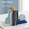 Goodsright Decor Bookend Ornaments Wooden Cartoon Elephant Bookends For Kid's Room & Nursery Room Decor Decorative Creative Boy Girl Room Bookcase Board Desktop Storage Book Holder For Students