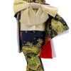 Goodsright Decor 12" Japanese Geisha Kimono Doll Ornaments Asian Kimono Doll 30cm Handicrafts Statuette Folk Ethnic Collectible Figurine Decoration Gift Black Red