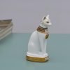 Goodsright Decor 2Pcs/Pack Ancient Egypt Kitty Egyptian Bastet Cat Resin Crafts Statue Ornaments Cute Novelty Cat Resin Home Office Bar Decoration Collectible Bastet Sculpture