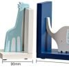 Goodsright Decor Bookend Ornaments Wooden Cartoon Elephant Bookends For Kid's Room & Nursery Room Decor Decorative Creative Boy Girl Room Bookcase Board Desktop Storage Book Holder For Students