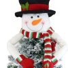 Goodsright Decor Christmas Tree Topper Snowman Top Hugger for Xmas Tree Holiday Decorations Winter Wonderland Decoration New Year Decorations Ornament with Hat Shawl and Poseable Arms