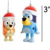 Goodsright Decor Kurt Adler Bluey and Bingo Ornaments, 2 Assorted